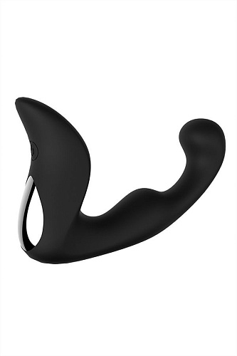 Стимулятор простаты с гибкой головкой чёрного цвета S-HANDE Landy SHD-010