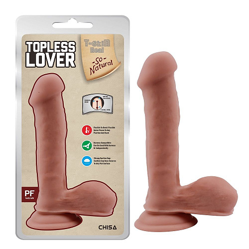 Телесный фаллоимитатор на присоске Chisa Topless Lover CN-711708717 (19,2 см)
