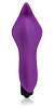 Фиолетовый ромбовидный силиконовый клиторальный стимулятор Bior toys CSM-23107
