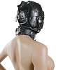 Чёрная закрытая маска на голову Пикантные штучки DP011