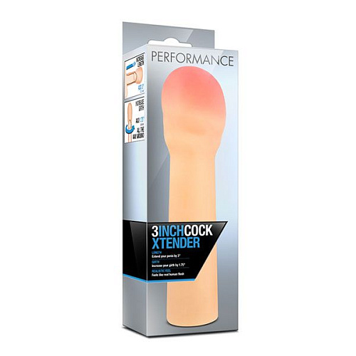 Телесная удлиняющая насадка Blush Novelties 3 Inch Cock Xtender BL-26393 (17,8 см)