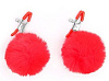 Зажимы для сосков с красным пушком Bior toys NTB-80606