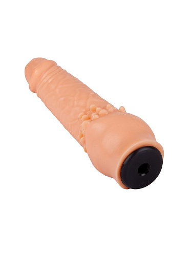 Телесная насадка-фаллос с шипами для массажа клитора LOVETOY (А-Полимер) 200900 (17,8 см)