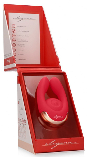 Красный клиторальный стимулятор Shots Media BV Fancy ELE006RED (9,8 см)