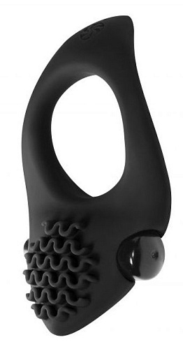 Чёрное эрекционное виброкольцо Lola toys Pure Passion Midnight 1300-01lola