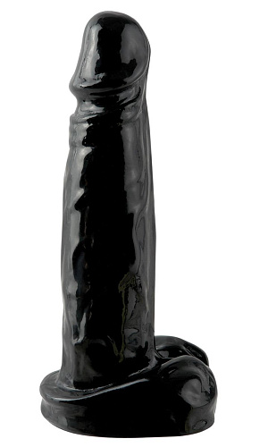 Большой чёрный фаллоимитатор Pipedream Basix PD4206-23 (21,6 см)