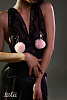Зажимы на соски с розовыми меховыми шариками Lola toys Angelic 1140-02lola