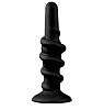 Чёрная анальная пробка со спиралью NMC SHOVE UP 6INCH SILICONE BUTTPLUG BLACK 111708 (15,2 см)