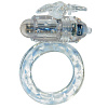 Прозрачное эрекционное виброкольцо Toy Joy Flutter-ring Vibrating Ring Clear 3006009346