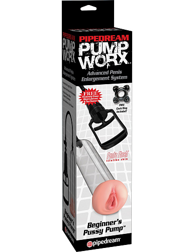 Прозрачная вакуумная помпа Pipedream BEGINNERS PUSSY PUMP PD3288-00