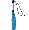 Голубая мини-плеть из силикона и акрила Blush Novelties SILICONE FLOGGER WHIP 520087 (25,6 см)