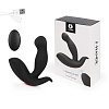 Чёрный вибростимулятор простаты с пультом ДУ S-HANDE MEGATRON-RCT SHD-S097-2