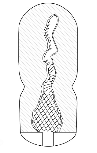 Белый мастурбатор с эффектом вакуума ФлешНаш Spiral Touch FNS1019