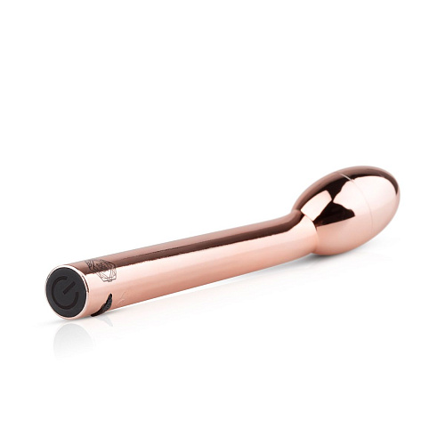 Золотистый вибратор для G-стимуляции EDC Wholesale Rosy Gold G-spot Vibrator RG005 (22 см)