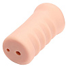 Телесного цвета мастурбатор-анус с рёбрышками внутри тоннеля Pornhub Anal Ribbed Stroker 94865