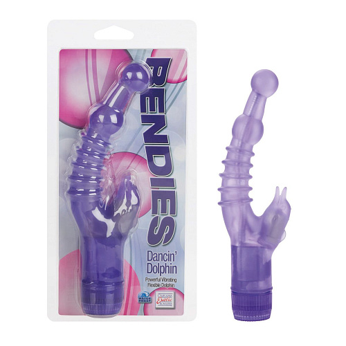 Гибкий стимулятор в фиолетовом цвете California Exotic Novelties «Танцующий дельфин» SE-0795-14-3