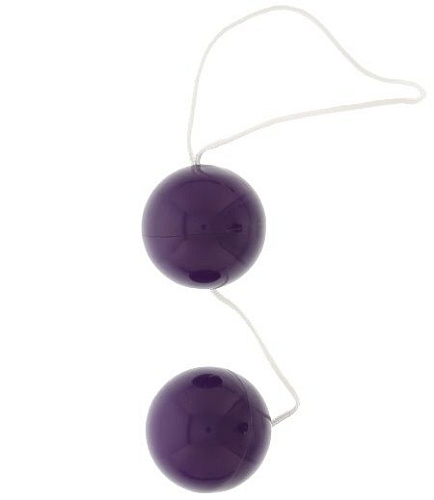 Фиолетовые вагинальные шарики Seven Creations VIBRATONE DUO BALLS PURPLE BLISTERCARD 7224PU