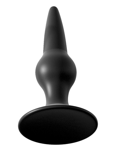 Анальный стимулятор чёрного цвета Pipedream Silicone Starter Plug PD4680-23 (10,2 см)