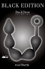 Чёрная анальная цепочка Lola toys Black Edition Anal Super Beads 4221-01lola (40 см)