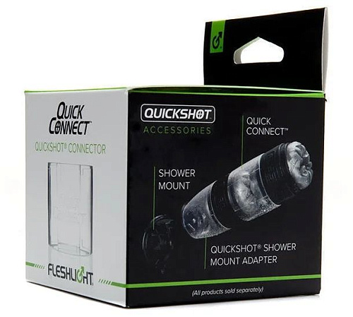 Прозрачный коннектор для мастурбаторов серии Fleshlight Quickshot Quick Connect FL926