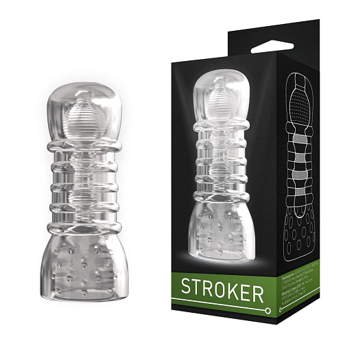 Прозрачный двусторонний мастурбатор Сумерки богов STROKER №2 401-02 BX DD