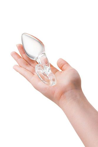 Прозрачная анальная втулка из стекла Sexus 912157 (10,5 см)