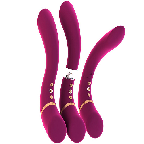 Розовый вибратор Shots Media BV Cleo VIVE010PNK (27 см)