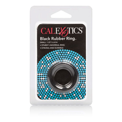 Чёрное эрекционное кольцо California Exotic Novelties Black Rubber Ring SE-1404-03-2
