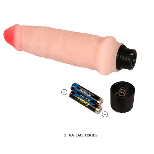 Вибратор телесного цвета Bior toys Realistic Cock Vibe EE-10056 (15,5 см)