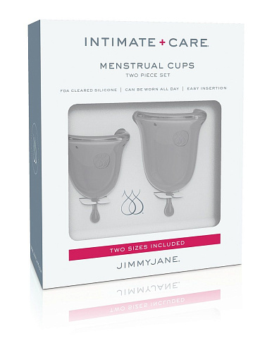 Набор из 2 менструальных чаш JimmyJane Intimate Care Menstrual Cups JJ1060 (размер S + L)