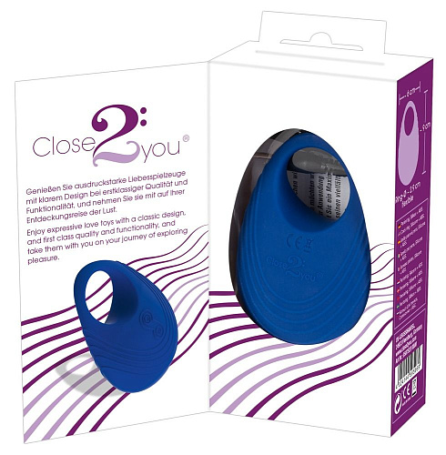 Виброкольцо синего цвета для пениса Orion Per Due 0587923