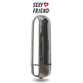 Серебристая гладкая вибропуля Bior toys Sexy Friend SF-70136 (8,3 см)