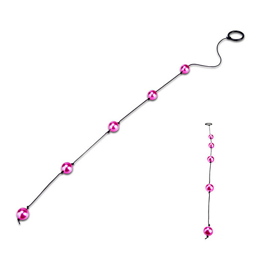 Анальные бусы с розовыми шариками Erotic Fantasy Pink Madness EF-T029-SPNK