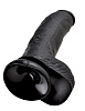 Чёрный фаллоимитатор Pipedream 9 Cock with Balls PD5508-23 (22,9 см)