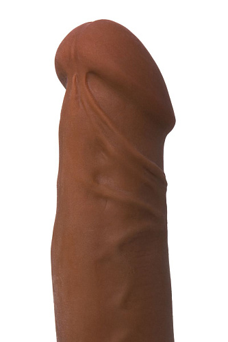 Коричневый вибратор-реалистик-мулат ToyFa RealStick Elite Mulatto 981104 (19 см)