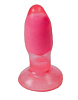 Розово-красная анальная пробка с вибрацией White Label 47012-1-MM (10 см)