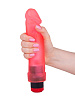 Розовый гелевый виброфаллос без мошонки LOVETOY (А-Полимер) 227000 (20,5 см)