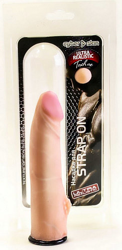 Телесная насадка с шишечкой для страпона Harness LOVETOY (А-Полимер) 842102 (18,5 см)