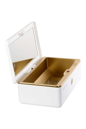 Бело-золотистый контейнер для обработки Rosa Rugosa Security Knight Q3