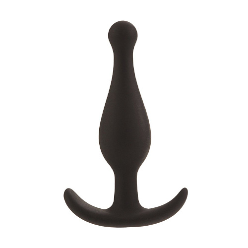 Чёрная силиконовая анальная пробка California Exotic Novelties Booty Call SE-0396-00-2 (12 см)
