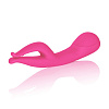 Розовый вибромассажёр со стимуляцией клитора California Exotic Novelties Impress Dual Kiss SE-4440-04-3 (15 см)