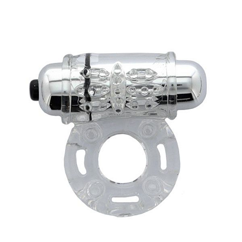 Прозрачное эрекционное виброкольцо Screaming O OWOW CLEAR OW101-CL