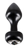 Анальная втулка чёрного цвета Orion Diamond Plug M 0509523 (8 см)