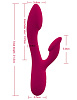 Малиновый вибратор с клиторальной стимуляцией Iyiqu RUYI IYQ-YJF-01 (21,5 см)
