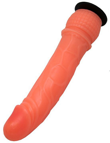 Телесный страпон с эластичными чёрными трусиками Eroticon Domina 30410