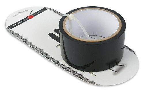 Липкая лента для связывания чёрного цвета Пикантные штучки DPTAPE B