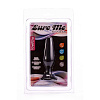 Чёрная анальная пробка с ограничительным основанием Lovetoy LURE ME Silicone Anal Plug BK18black (12,1 см)