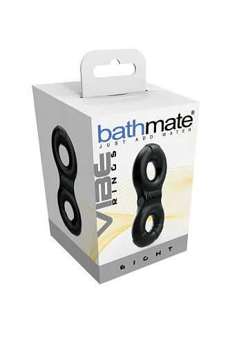 Чёрное эрекционное виброкольцо Bathmate Eight BM-CR-EG