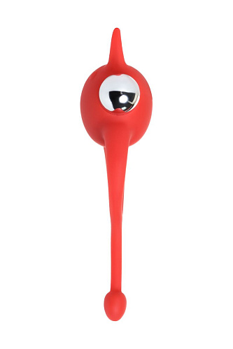 Красное виброкольцо с хвостиком JOS NICK 782021