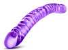 Фиолетовый двусторонний фаллоимитатор Blush Novelties 18 inch Double Dildo BL-36791 (45 см)